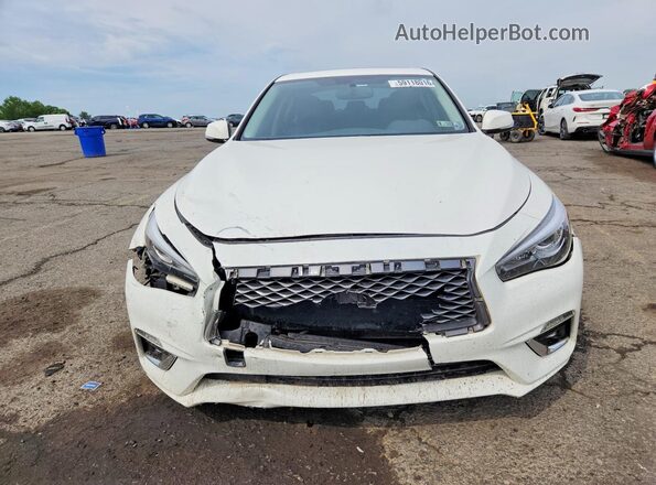 JN1EV7AR4KM591896 2019 INFINITI Q50 White Դիմացի տեսք
