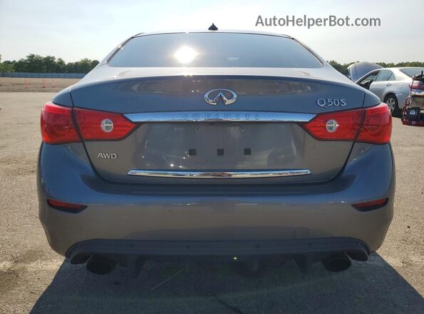 JN1EV7AR5HM838447 2017 INFINITI Q50 Gray Widok z tyłu