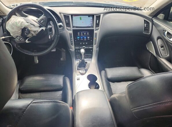 JN1EV7AR5HM838447 2017 INFINITI Q50 Gray Widok deski rozdzielczej