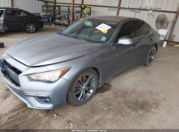 JN1EV7AR5HM840263 2017 INFINITI Q50 Gray Vista tres cuartos delantera izquierda