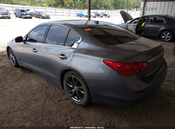 JN1EV7AR5HM840263 2017 INFINITI Q50 Gray Trasero izquierdo