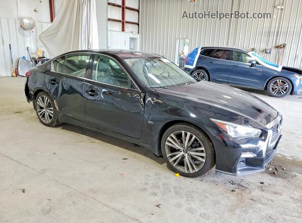 JN1EV7AR5JM441374 2018 INFINITI Q50 Black წინა მარჯვენა