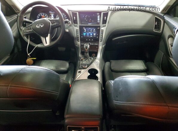 JN1EV7AR5JM441374 2018 INFINITI Q50 Black წინა პანელის ხედი