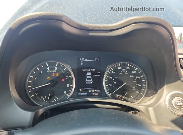 JN1EV7AR5KM554484 2019 INFINITI Q50 Black Սարքավորումների վահանակի տեսք