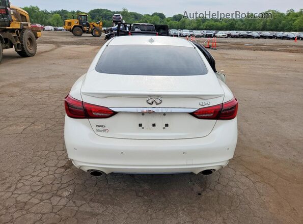 JN1EV7AR5KM556493 2019 INFINITI Q50 White Հետևի տեսք