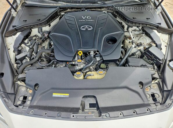 JN1EV7AR5KM556767 2019 INFINITI Q50 White Vista interior trasera