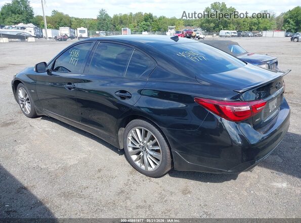 JN1EV7AR6JM436121 2018 INFINITI Q50 Черный Задняя левая четверть
