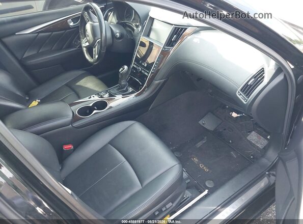 JN1EV7AR6JM436121 2018 INFINITI Q50 Черный Вид салона спереди