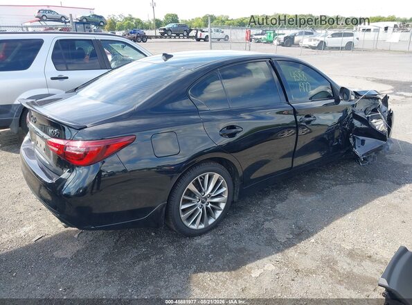 JN1EV7AR6JM436121 2018 INFINITI Q50 Черный Задняя правая четверть
