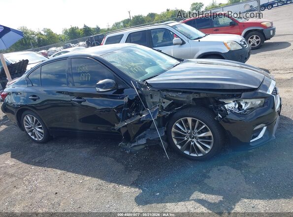 JN1EV7AR6JM436121 2018 INFINITI Q50 Черный Вид задней части салона
