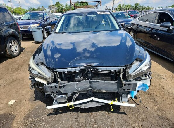 JN1EV7AR6JM437639 2018 INFINITI Q50 Черный Вид спереди