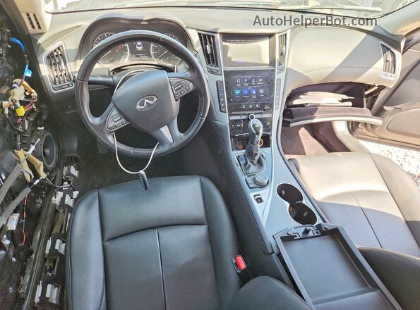 JN1EV7AR6JM440458 2018 INFINITI Q50 Black წინა პანელის ხედი