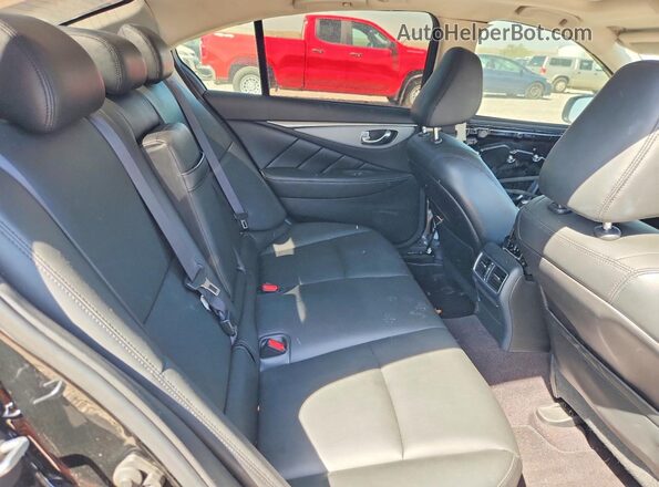 JN1EV7AR6JM440458 2018 INFINITI Q50 Black უკანა სავარძლების ხედი