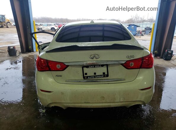 JN1EV7AR7HM830138 2017 INFINITI Q50 White Widok z tyłu