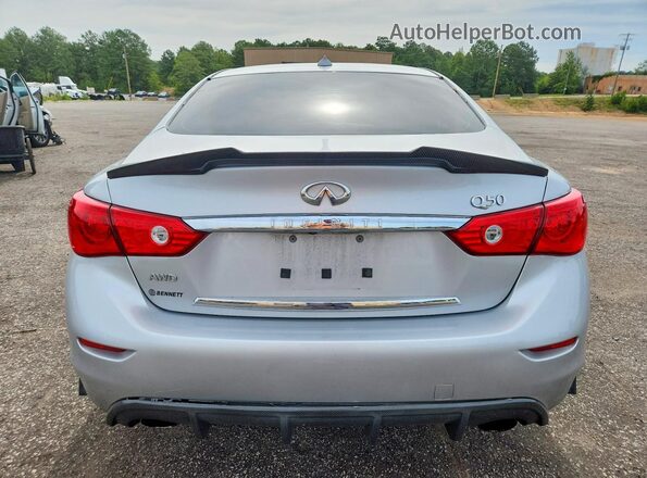 JN1EV7AR7HM830236 2017 INFINITI Q50 Silver Widok z tyłu