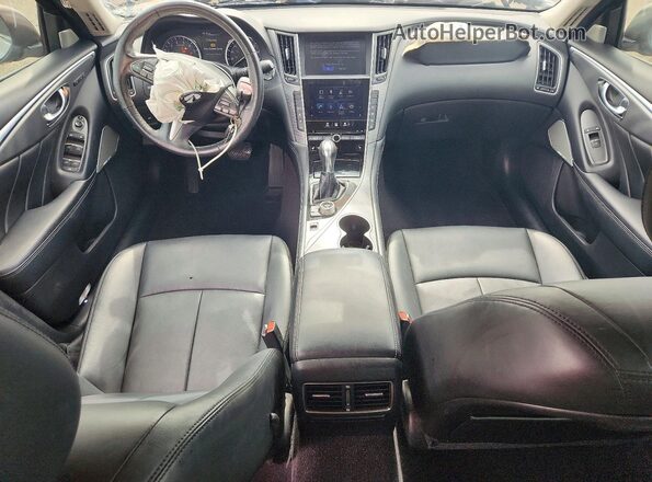 JN1EV7AR7HM830236 2017 INFINITI Q50 Silver Widok deski rozdzielczej