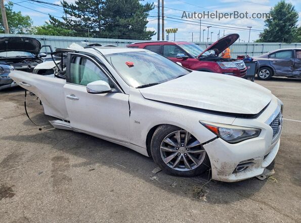 JN1EV7AR7HM834058 2017 INFINITI Q50 Белый Передняя правая четверть