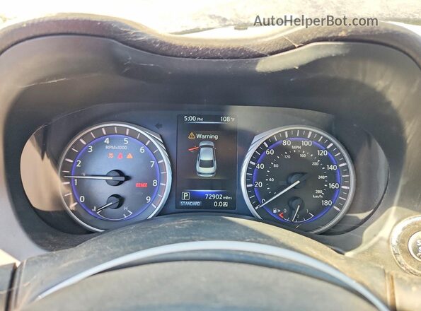 JN1EV7AR7HM836926 2017 INFINITI Q50 Blue Widok zestawu wskaźników