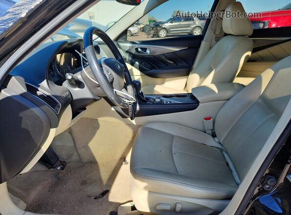 JN1EV7AR7HM839406 2017 INFINITI Q50 Black Vista interior delantera