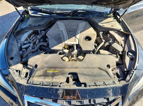 JN1EV7AR7HM839406 2017 INFINITI Q50 Black Vista interior trasera