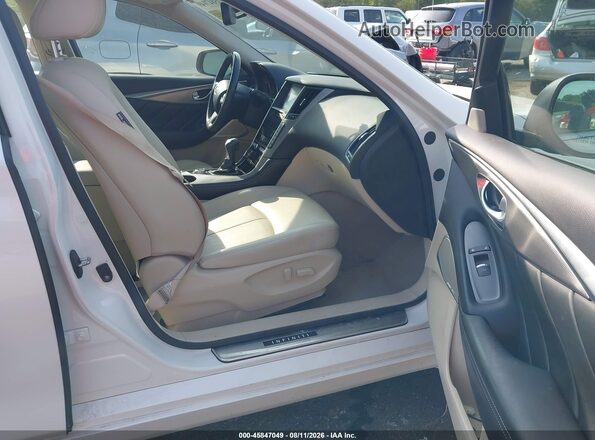 JN1EV7AR7HM840555 2017 INFINITI Q50 Белый Вид салона спереди