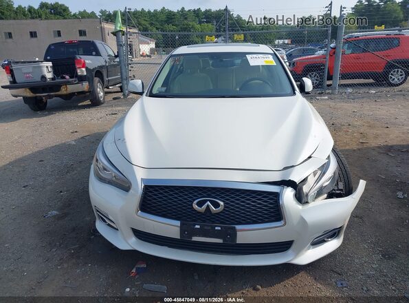 JN1EV7AR7HM840555 2017 INFINITI Q50 Белый Вид задней части салона