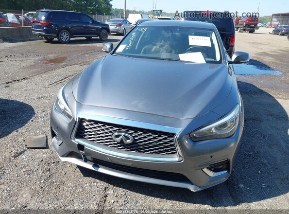 JN1EV7AR7JM432613 2018 INFINITI Q50 Gray Դիմացի տեսք