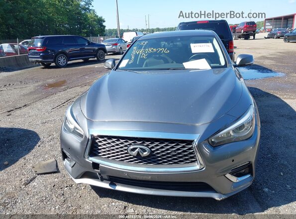 JN1EV7AR7JM432613 2018 INFINITI Q50 Gray Առջևի վահանակի տեսք