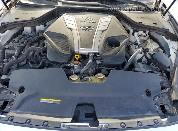 JN1EV7AR7JM439190 2018 INFINITI Q50 White Vista interior trasera