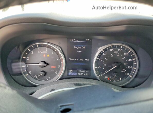 JN1EV7AR7JM439190 2018 INFINITI Q50 White Vista del cuadro de instrumentos