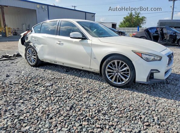 JN1EV7AR7JM439190 2018 INFINITI Q50 White Delantero derecho