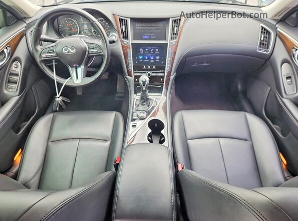 JN1EV7AR7KM555751 2019 INFINITI Q50 White Առջևի վահանակի տեսք