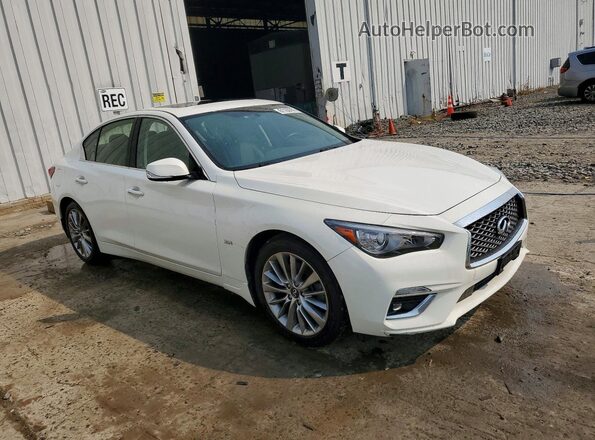 JN1EV7AR7KM592041 2019 INFINITI Q50 Белый Передняя правая четверть