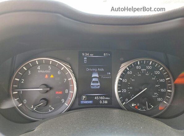 JN1EV7AR7KM592041 2019 INFINITI Q50 Белый Вид щитка приборов