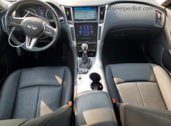 JN1EV7AR7KM592041 2019 INFINITI Q50 Белый Вид панели приборов