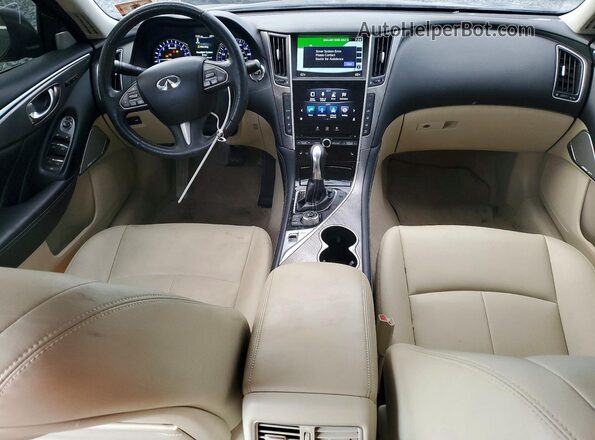 JN1EV7AR8HM834277 2017 INFINITI Q50 Черный Вид панели приборов