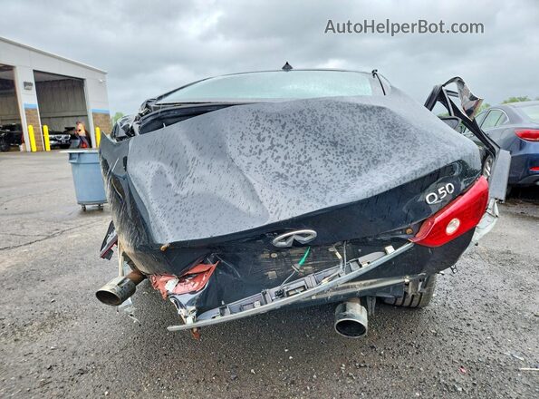 JN1EV7AR8HM834294 2017 INFINITI Q50 Black უკანა ხედი
