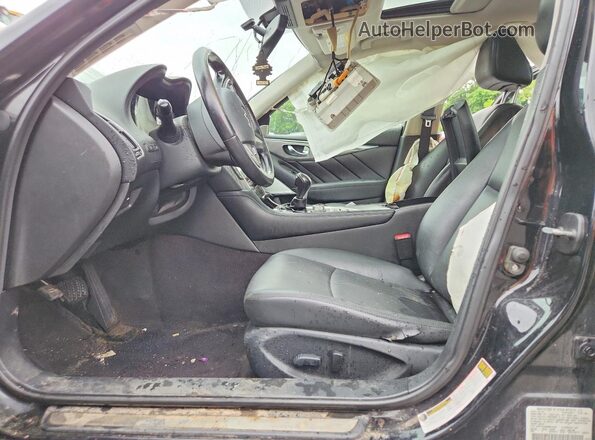 JN1EV7AR8HM834294 2017 INFINITI Q50 Black წინა სალონის ხედი