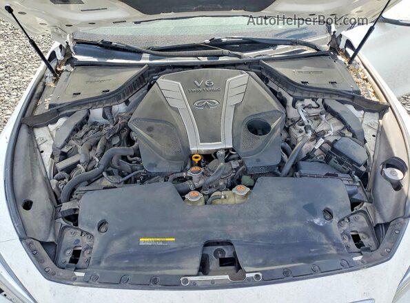 JN1EV7AR8HM840807 2017 INFINITI Q50 White Vista interior trasera