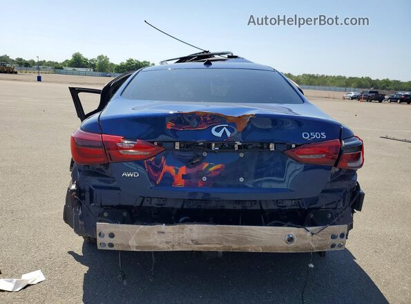 JN1EV7AR8KM591691 2019 INFINITI Q50 Blue Հետևի տեսք