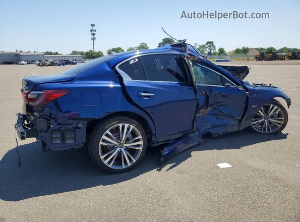JN1EV7AR8KM591691 2019 INFINITI Q50 Blue Հետևի աջ