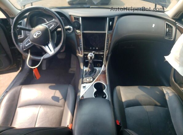JN1EV7AR9JM436176 2018 INFINITI Q50 Black Вид панелі приладів