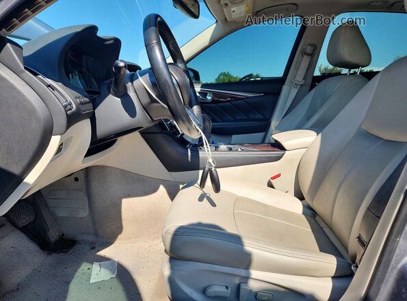 JN1EV7AR9JM439921 2018 INFINITI Q50 Gray Widok wnętrza z przodu