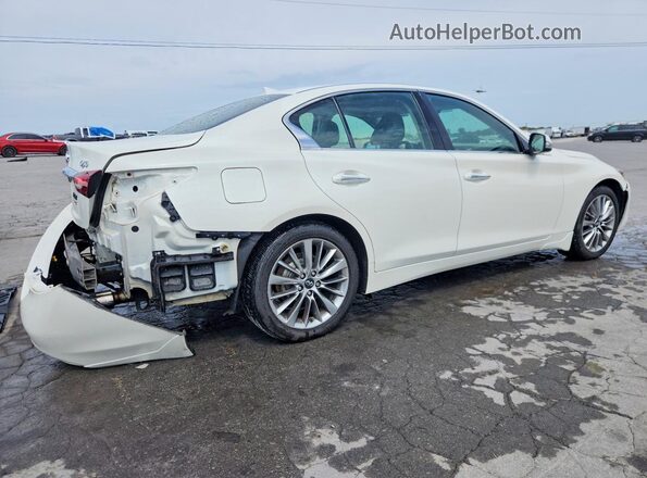 JN1EV7AR9JM442236 2018 INFINITI Q50 Белый Задняя правая четверть