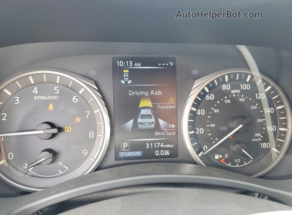 JN1EV7AR9LM254030 2020 INFINITI Q50 Gray Սարքավորումների վահանակի տեսք