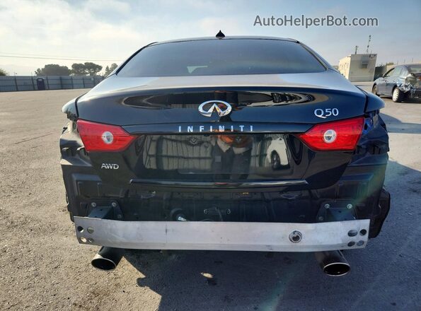 JN1EV7ARXHM830764 2017 INFINITI Q50 Black Rear view