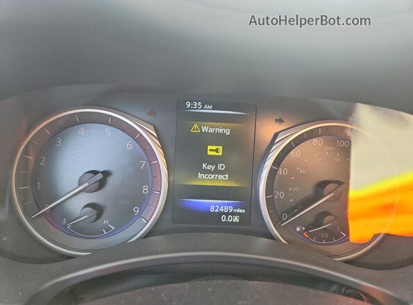 JN1EV7ARXHM830764 2017 INFINITI Q50 Black Instrument cluster view