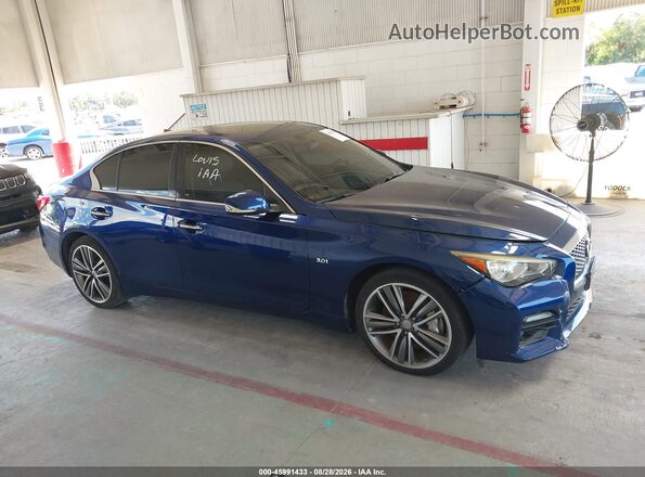JN1EV7ARXHM833972 2017 INFINITI Q50 Blue Вид щитка приладів