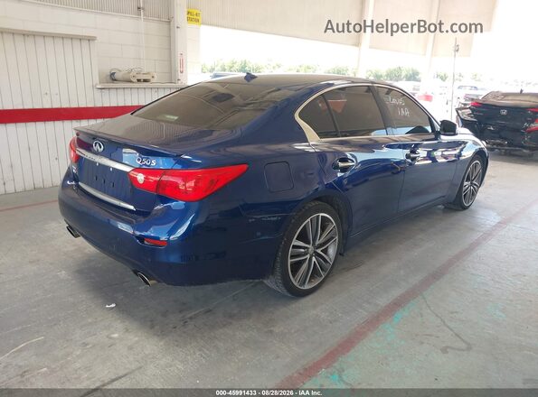 JN1EV7ARXHM833972 2017 INFINITI Q50 Blue Задня права чверть