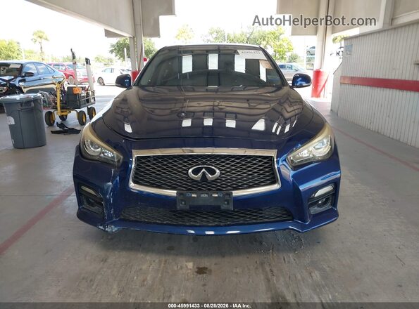 JN1EV7ARXHM833972 2017 INFINITI Q50 Blue Вид панелі приладів